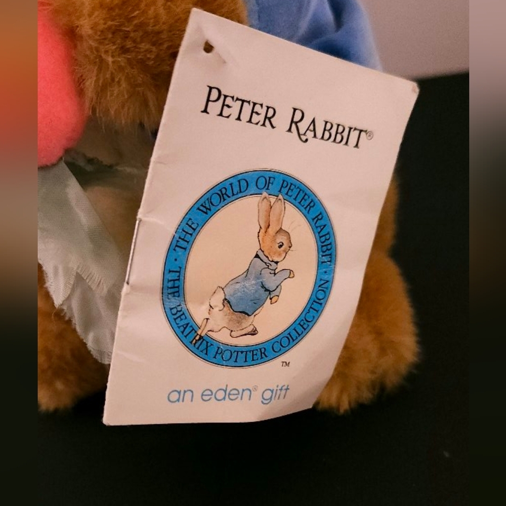 90s Beatrix Potter Peter Rabbit Plush & Jar Set - Picture 9 of 14